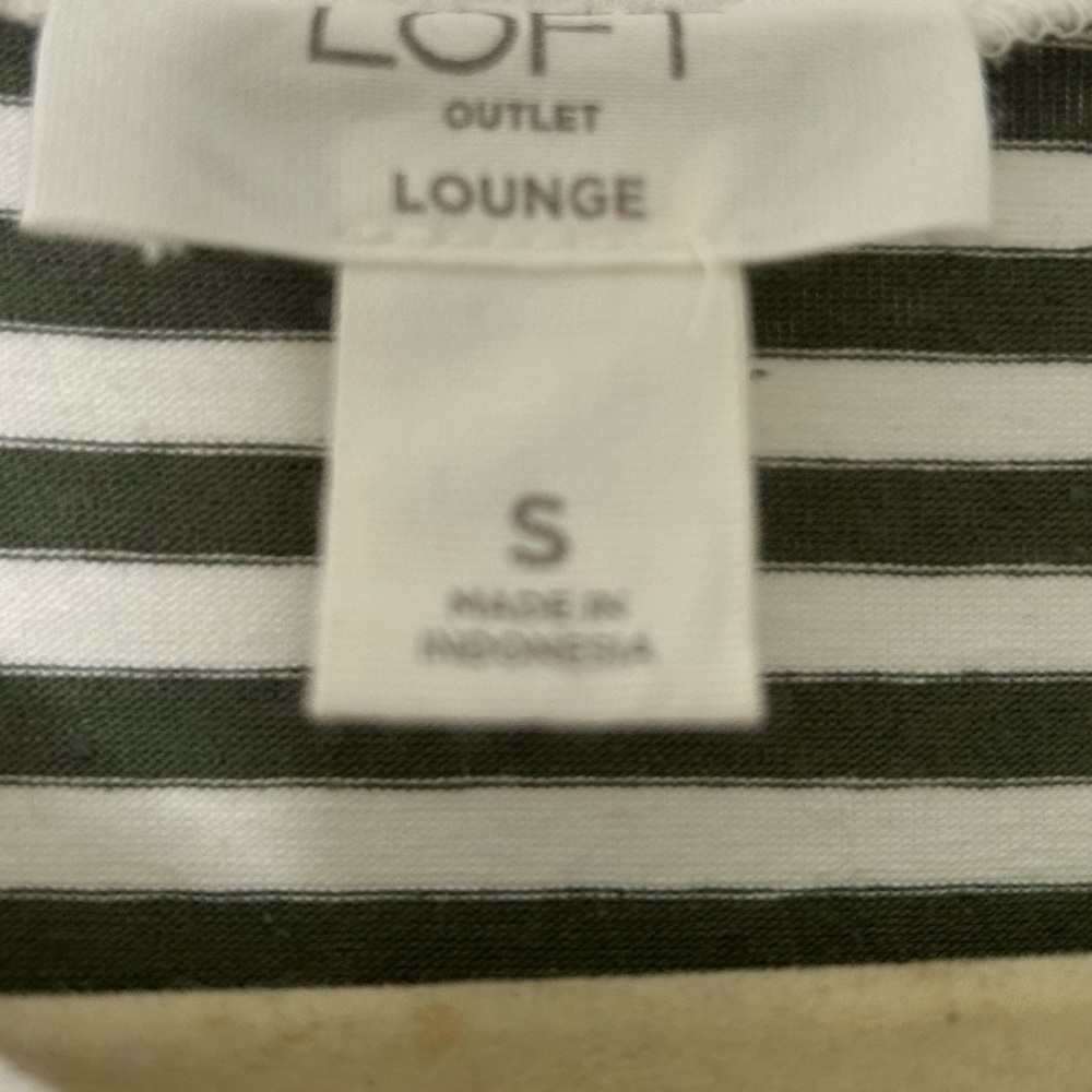 NWOT-Loft Striped Racerback Midi Dress - Picture 5 of 5
